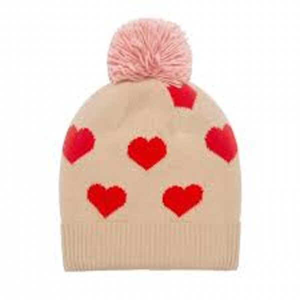 Sweetheart Knitted Hat 3-6 Years
