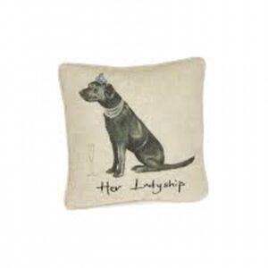 Cushion  Black Lab  Her Ladyship