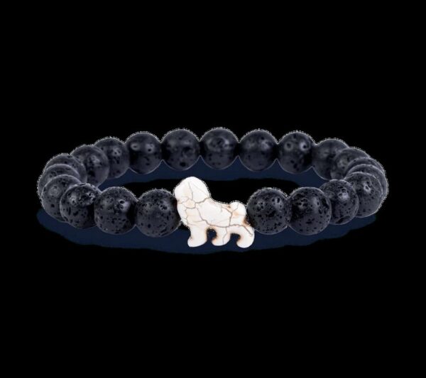 The Excursion Bracelet - Lion Lava Stone