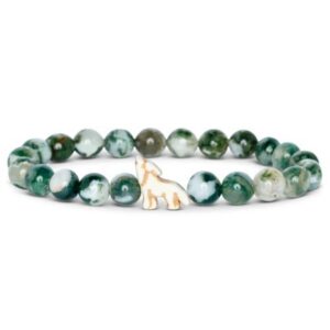 The Scout Bracelet - Wolf Woodland Green
