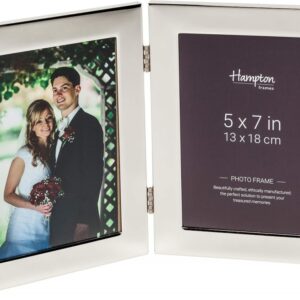 Woburn 5X7 Silver Hinged Double