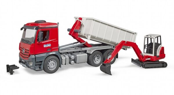Mb Arocs Truck W/Roll-Off-Contain
