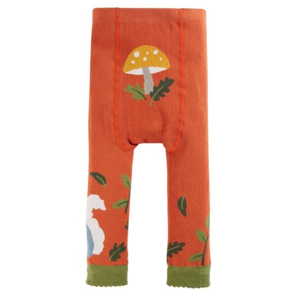 Little Knitted Leggings Orange 0-6M - Image 2