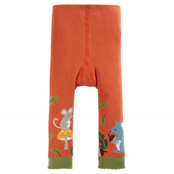 Little Knitted Leggings Orange 0-6M