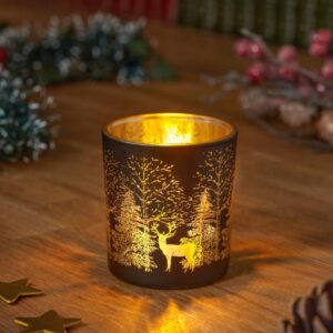 Wonderland T-Light Holders  Onyx