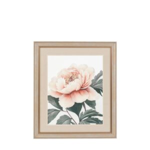 Peony Relection Framed Art