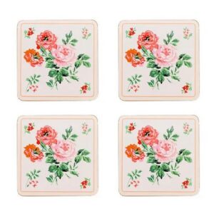Ck Archive Rose 4Pk Cork Back Coasters