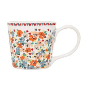 Ck Painted Pansies Cream Dolly Mug