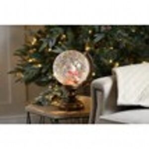 25cm bo lit santa globe water spinner