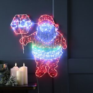 50cm santa dewdrop wall light
