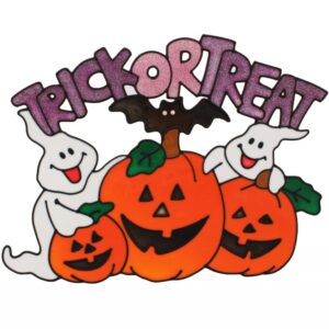 40cm comic look pumpkins / ghosts window sticker
