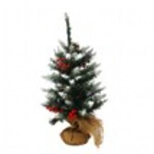 60cm prelit berry and cone table tree