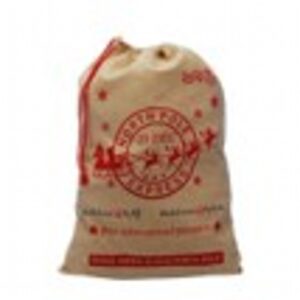 70cm natural linen sack-north pole express