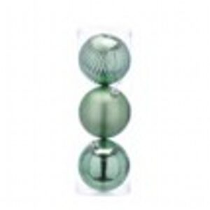 pack of 3 x 15cm mixed balls - sage green