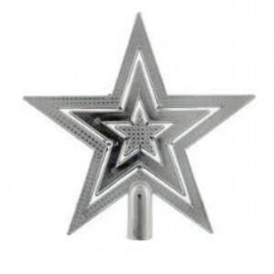 20cm tree top star - silver