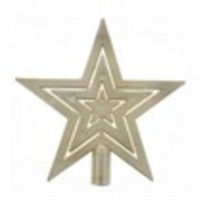 20cm tree top star - champagne gold