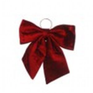 34cm burgundy velvet bow