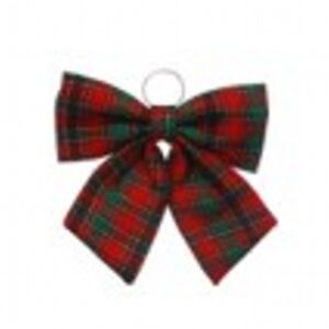 34cm tartan velvet bow