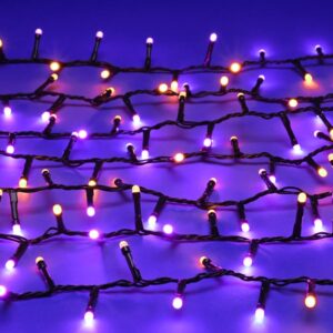 500 glow-worm lights -purple/orange