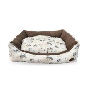 Rectangle Bed Farmyard Cream 92Cm