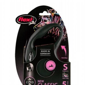 Flexi New Classic S Black - 5M Cord