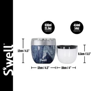 636Ml Azurite Marble Swell Eats