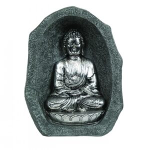 Silver Praying Buddha 28.5Cm