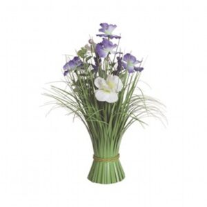 Bluewhite Mix Floral Bundle 40Cm