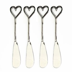 4 Butter Knives - Love Heart