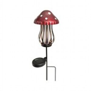 Solar Red Mushroom Stake 45Cm