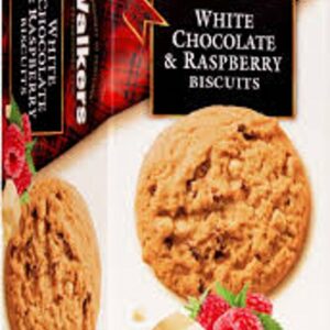 White Choc And Rasp Biscuits