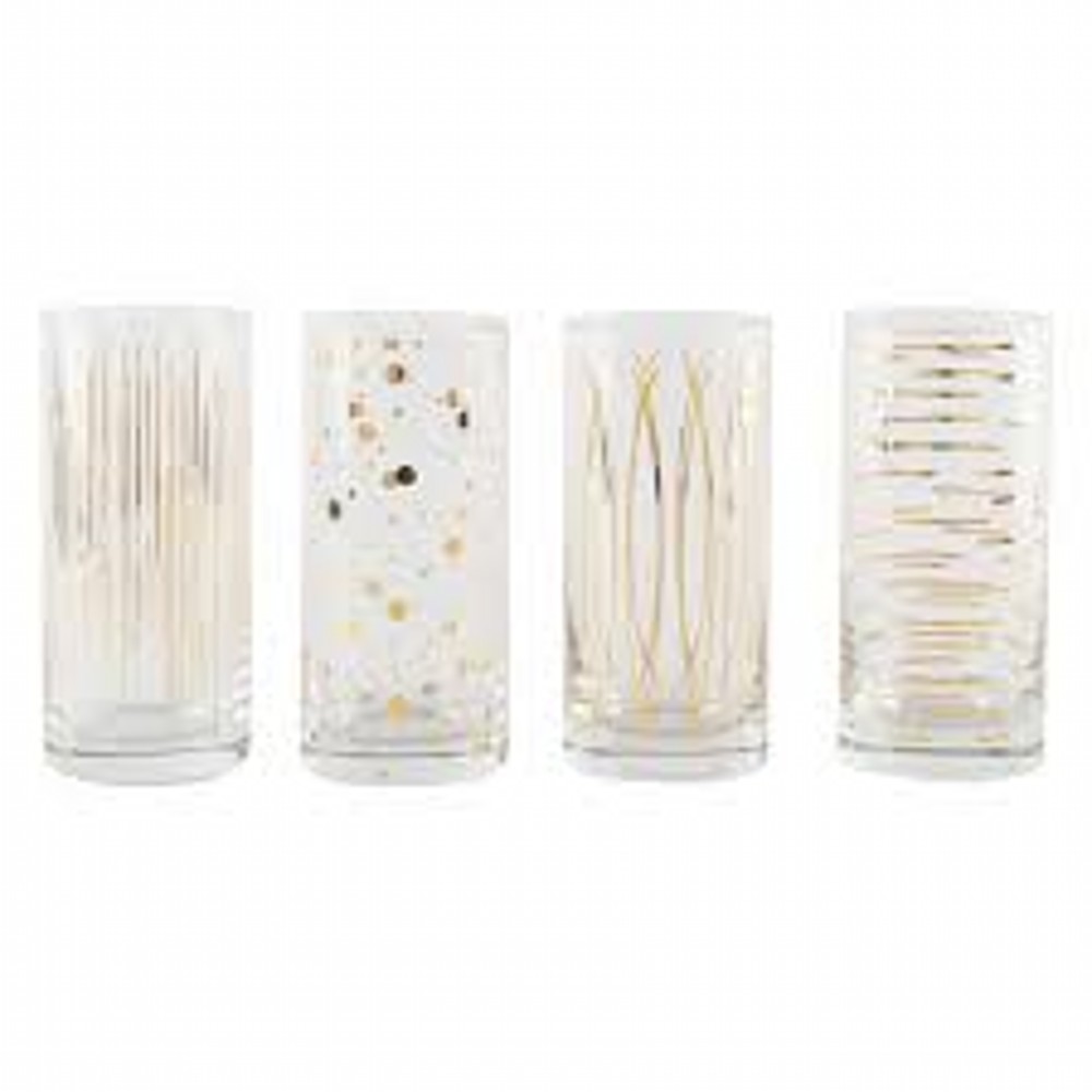 Mikasa Cheers Set 4 High Ball Glasses