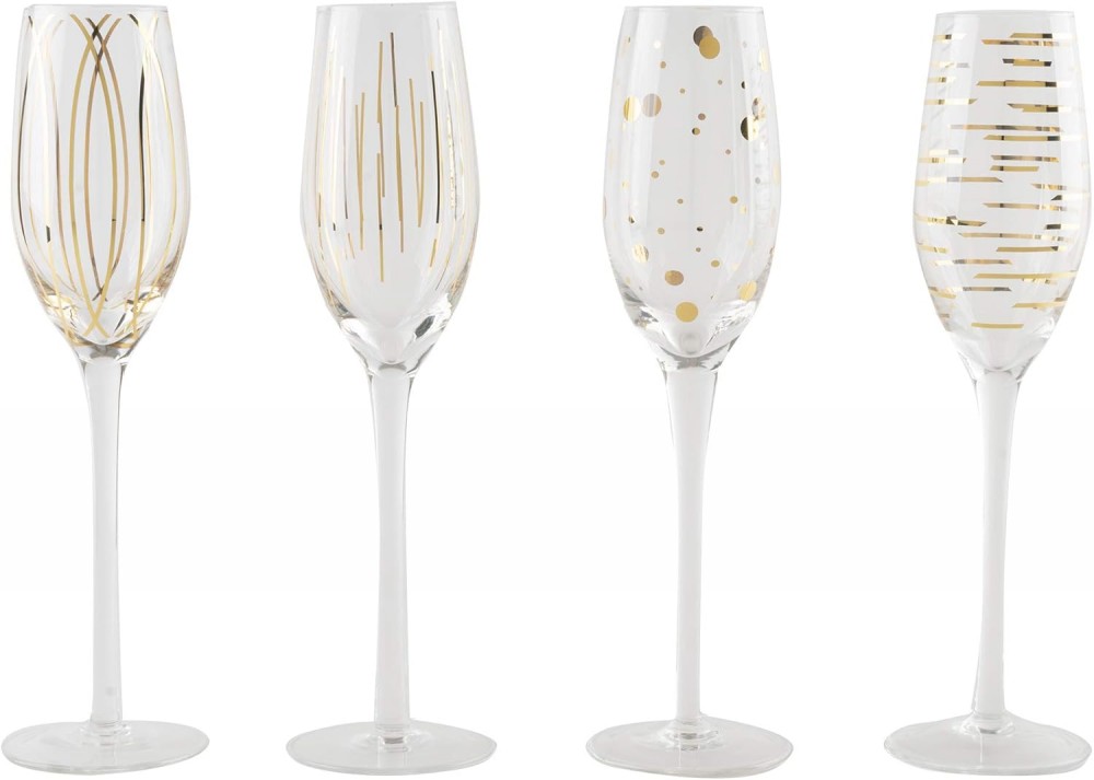 Mikasa Cheers 4 Set Flute Glasses