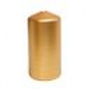 Gold Pillar Candles 6x12cm