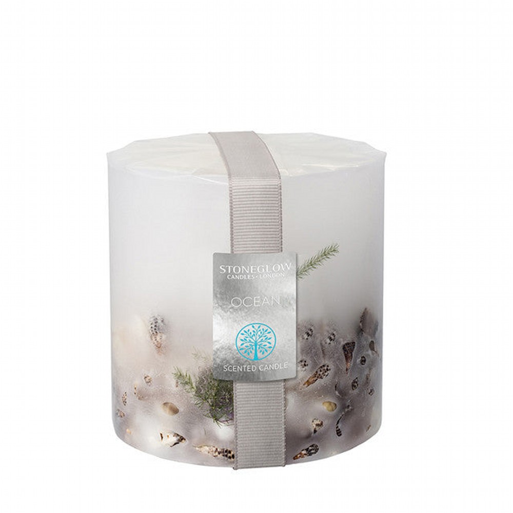 Nature'S Gift Pillar Candle Ocean