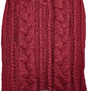 Legacy Cable Knit Dog Jumper Mulberry Large