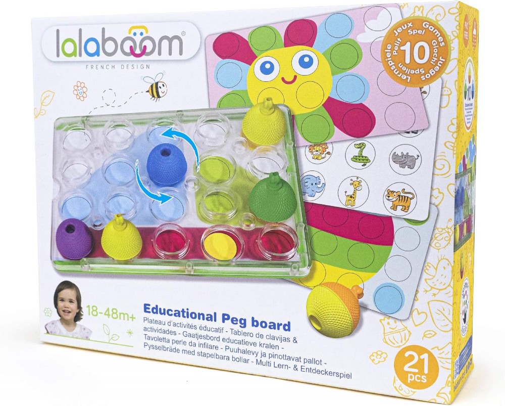Pegboard Activity Cards And Beads