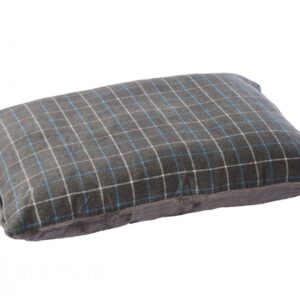 Premium Comfy Cushion Large Grey Check