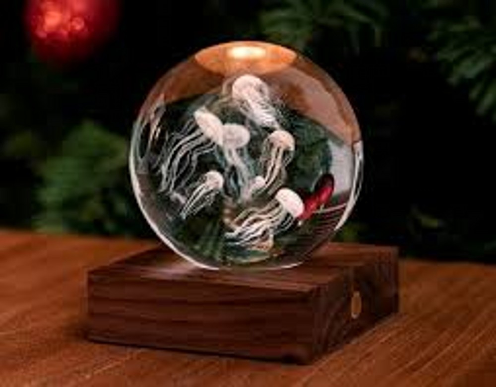 Crystal Light 3D Laser Jellyfish