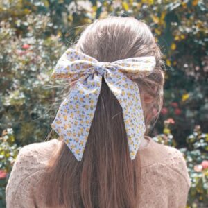 Ditsy Long Bow Clip