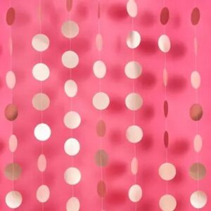 Rose Gold Circle Card Backdrop 20M