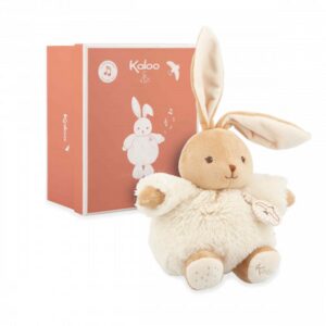 CHUBBY RABBIT CREAM 17CM MUSICAL