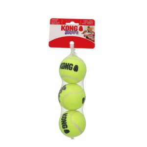 KONG Air Squeaker Tennis Ball Medium 3pk (6.5cm)