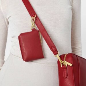 Clip On Coin Purse | Garnet Red |