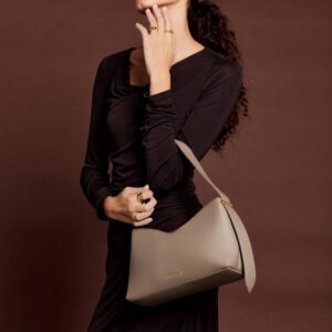 Camille Small Shoulder Bag | Mocha |