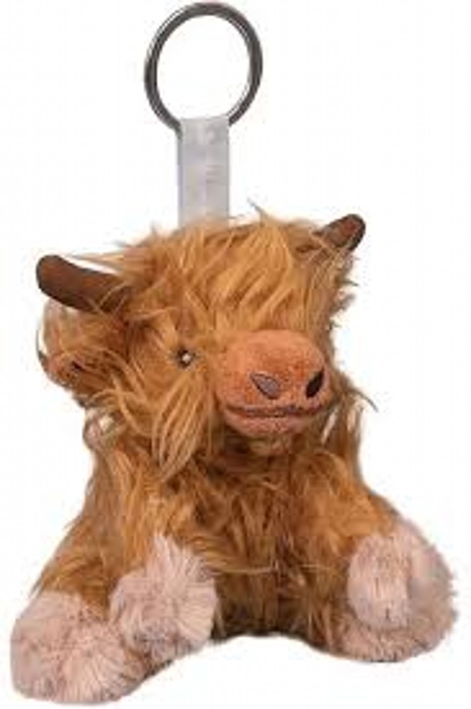 Highland Cow Plush Keyring Gordon