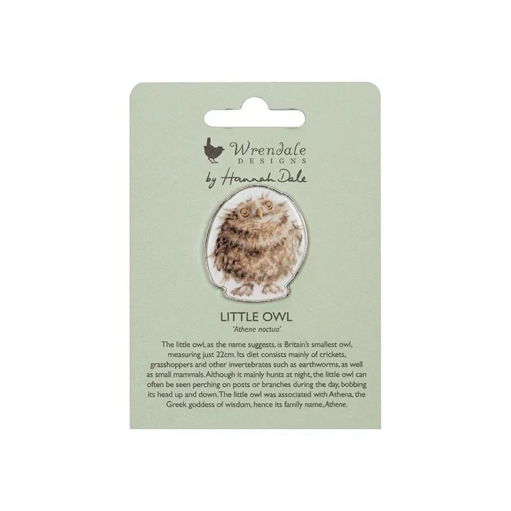 Owls Pin Badge - Round Owl