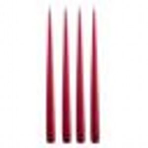 Red Taper Candles 4 Pack H32cm