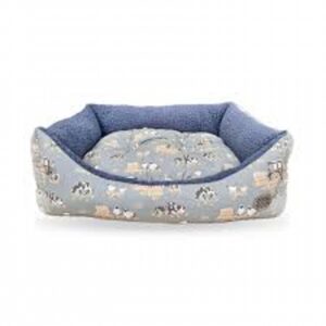 Rect Bed Farmyard Blue L