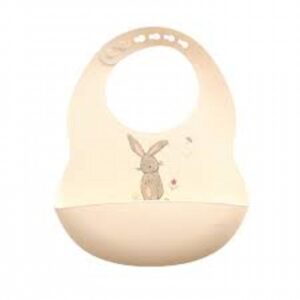 Catch It Silicone Bib Bunnies Cream